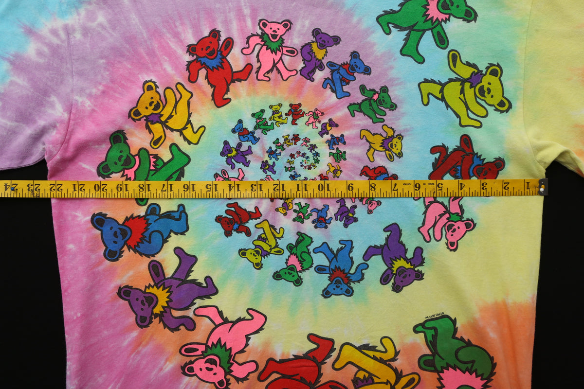 Y2k Liquid Blue Spiral Bears T-shirt