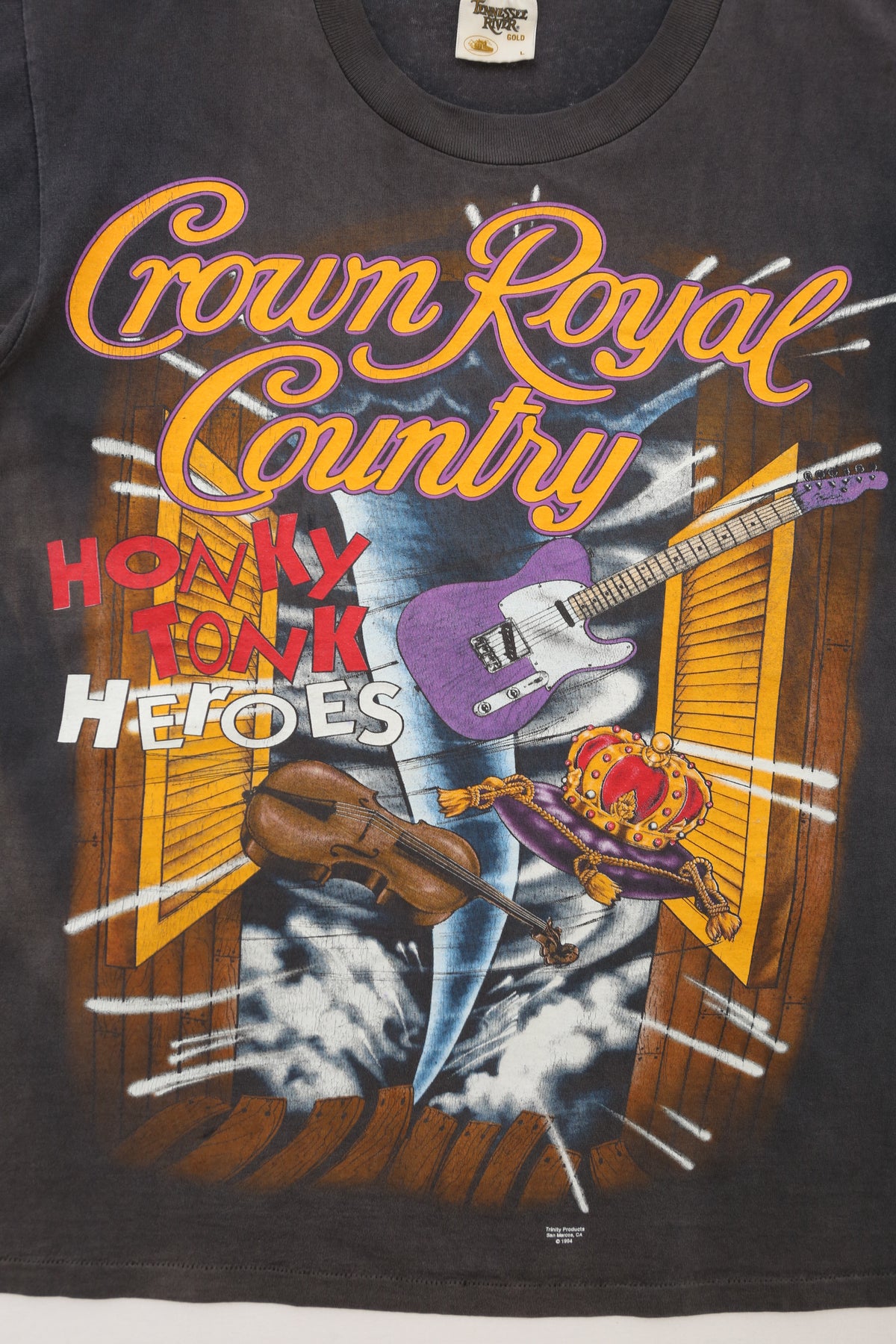 1994 Crown Royal Country "Honky Tonk Heroes" Promo T-shirt
