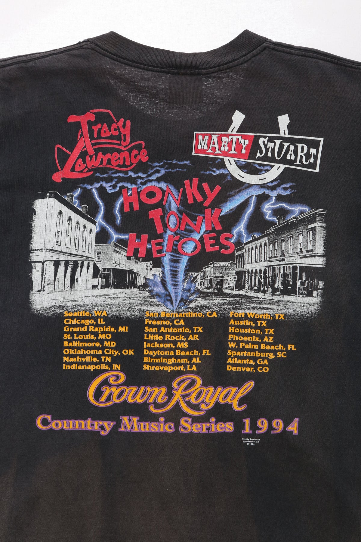 1994 Crown Royal Country "Honky Tonk Heroes" Promo T-shirt