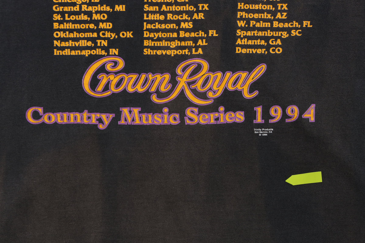 1994 Crown Royal Country "Honky Tonk Heroes" Promo T-shirt