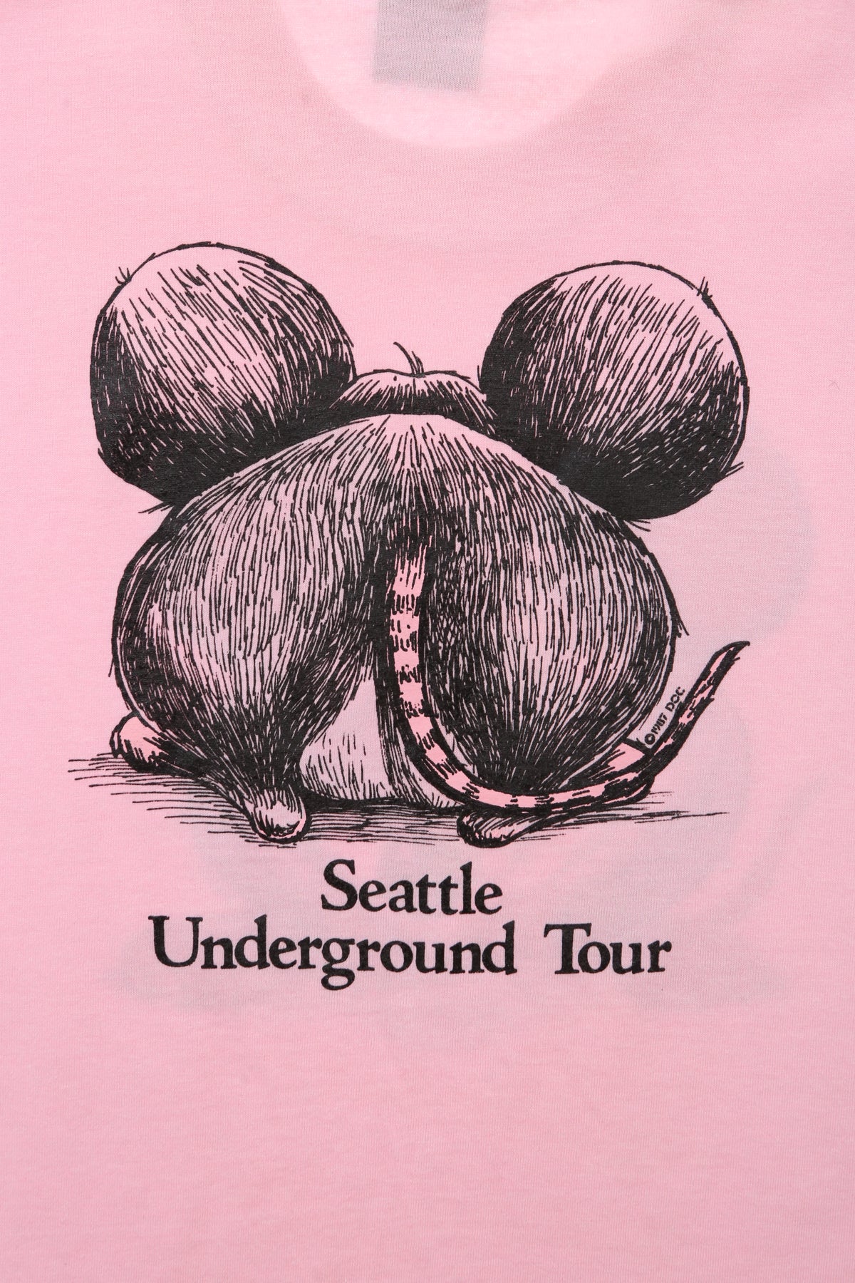 1987 Seattle Underground Tour Rat T-shirt