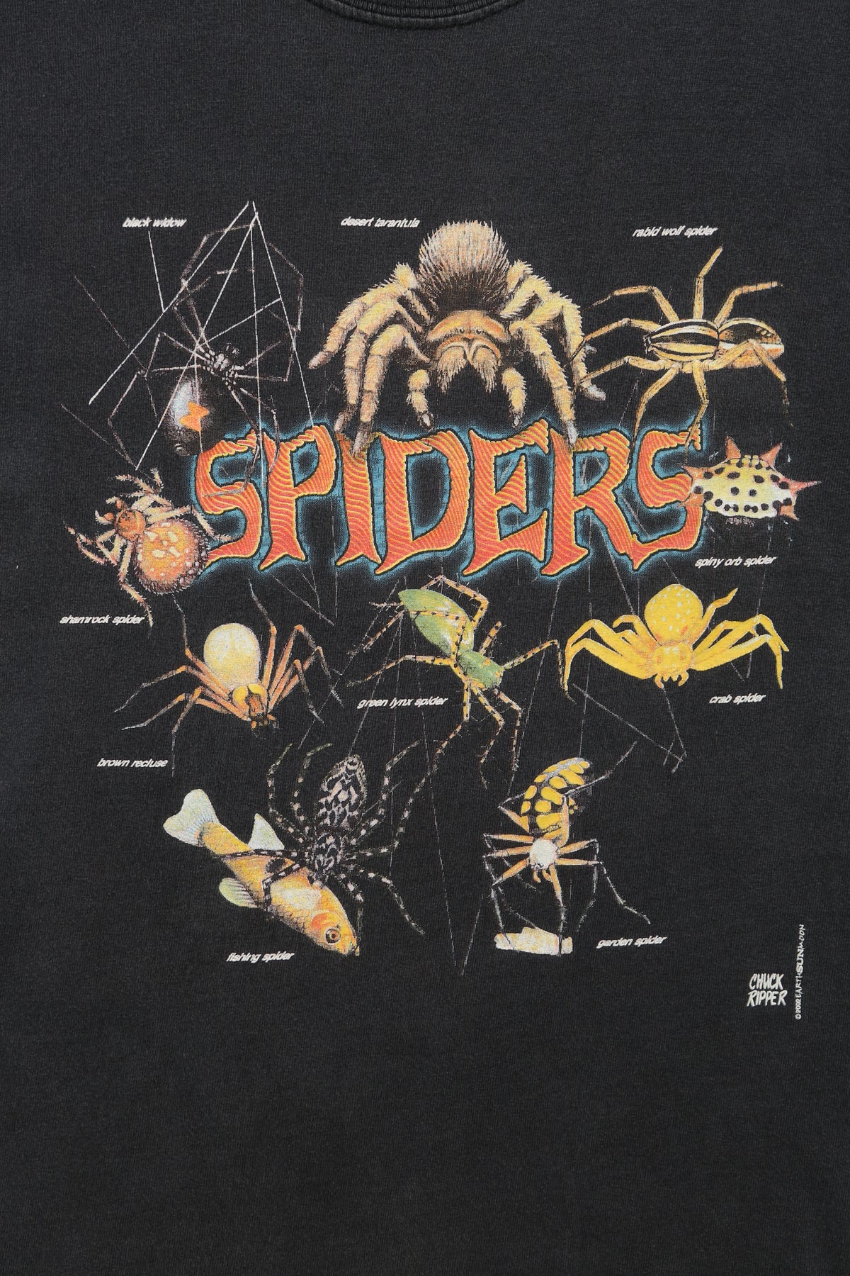 Vintage Spiders Nature Chart T-shirt