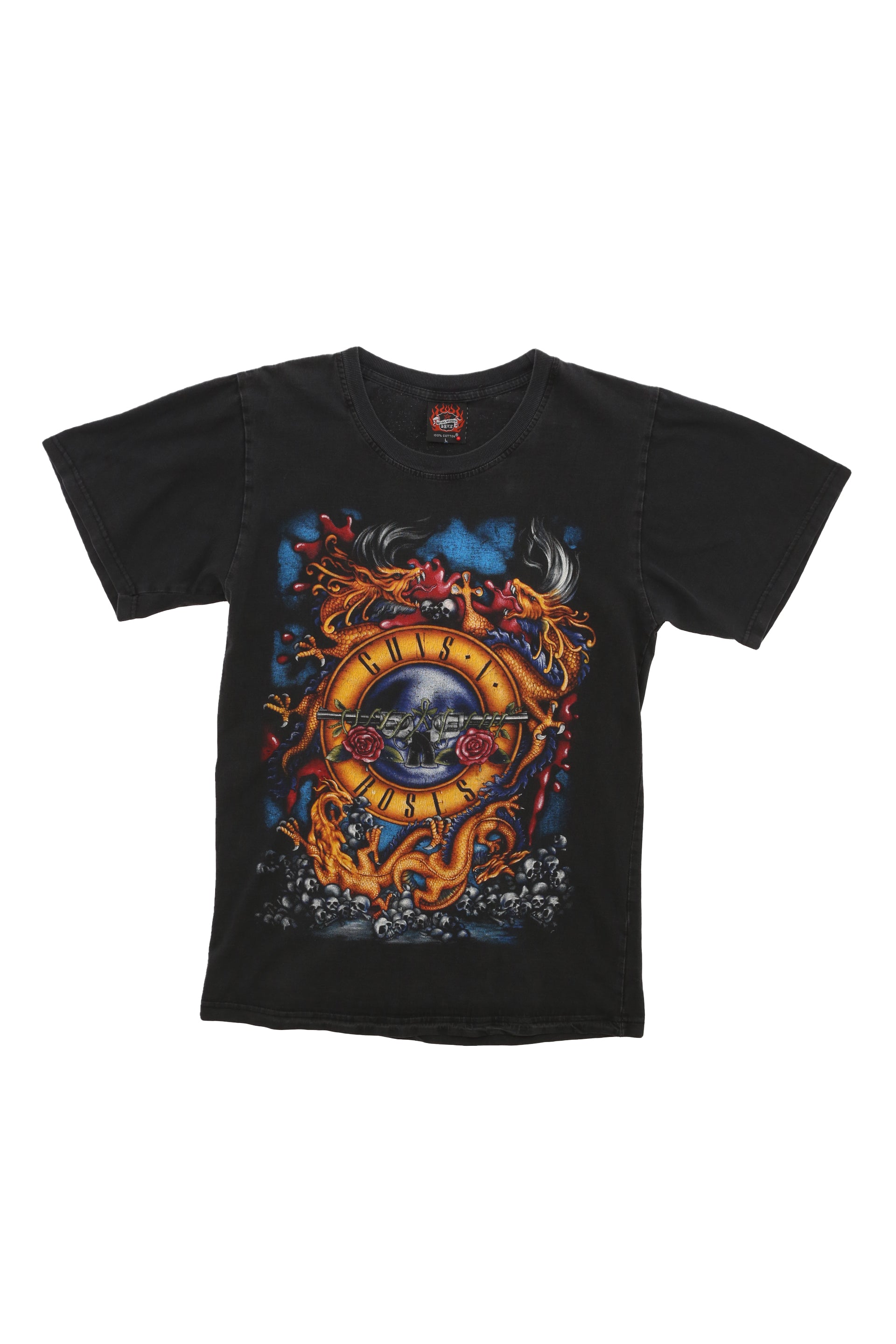 Guns and Roses "Dragons and Skulls Logo" t-shirt