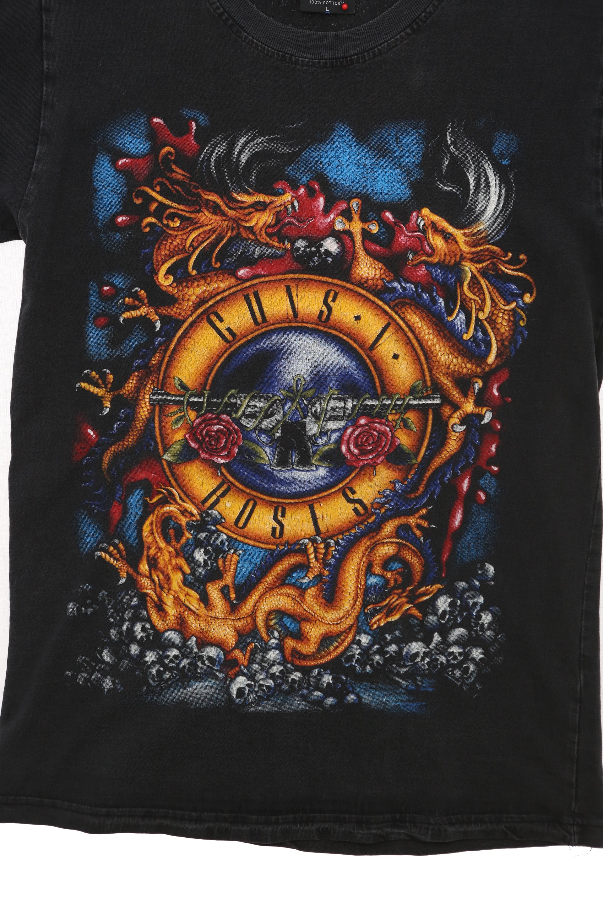 Guns and Roses "Dragons and Skulls Logo" t-shirt