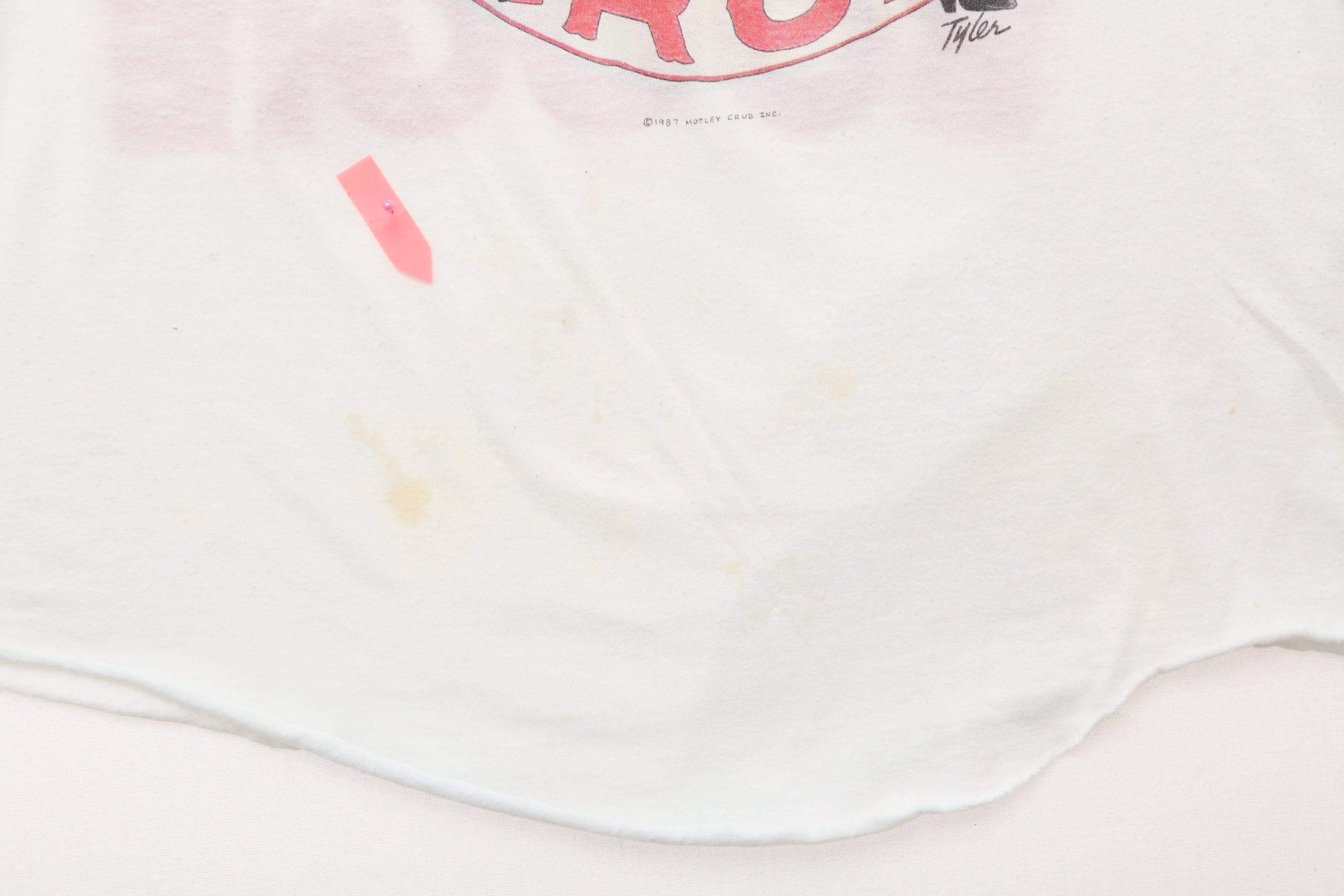 1987 Vintage Motley Crue Concert tour Raglan jersey shirt