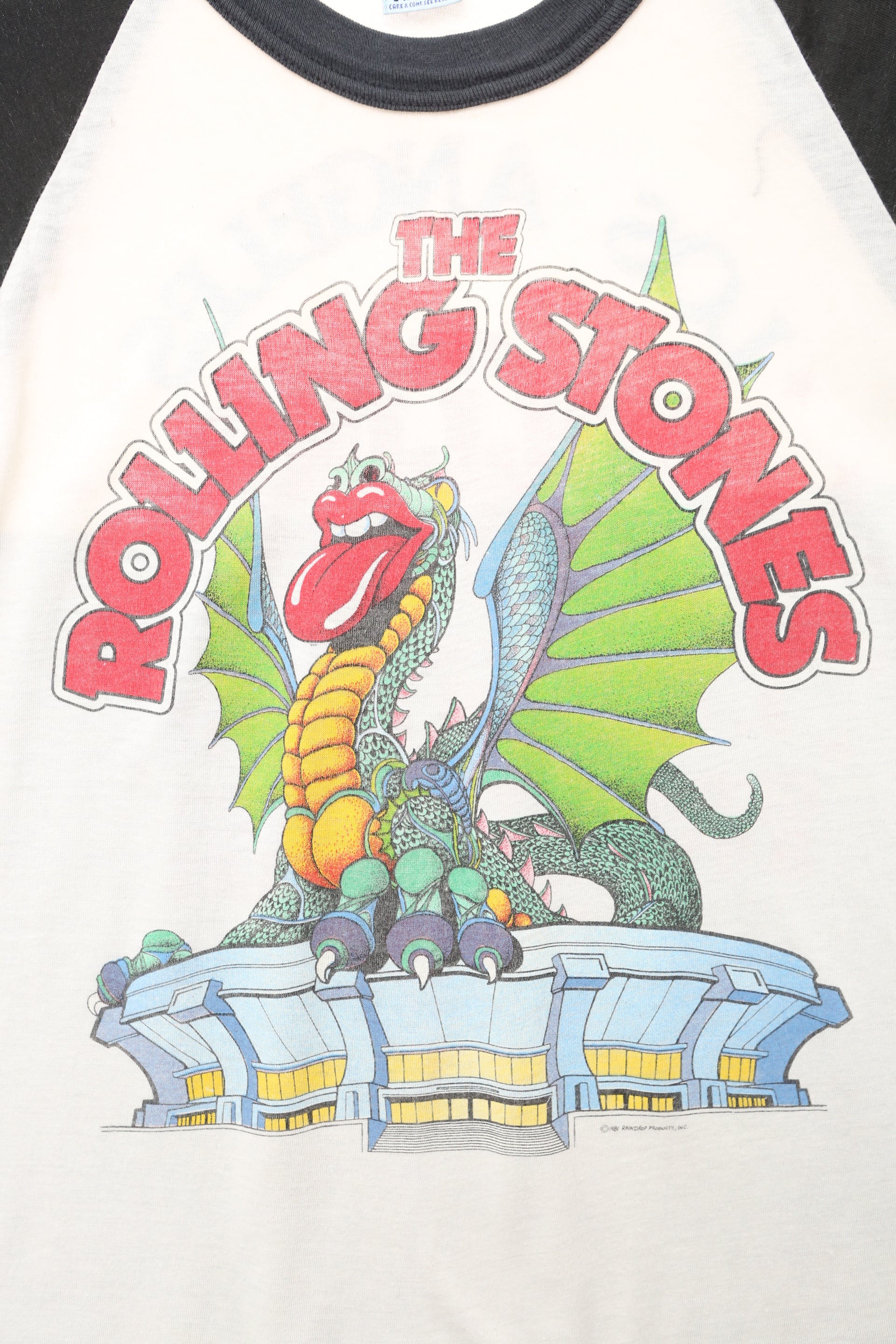 1981 Vintage The Rolling Stones Los Angeles Coliseum Concert Shirt