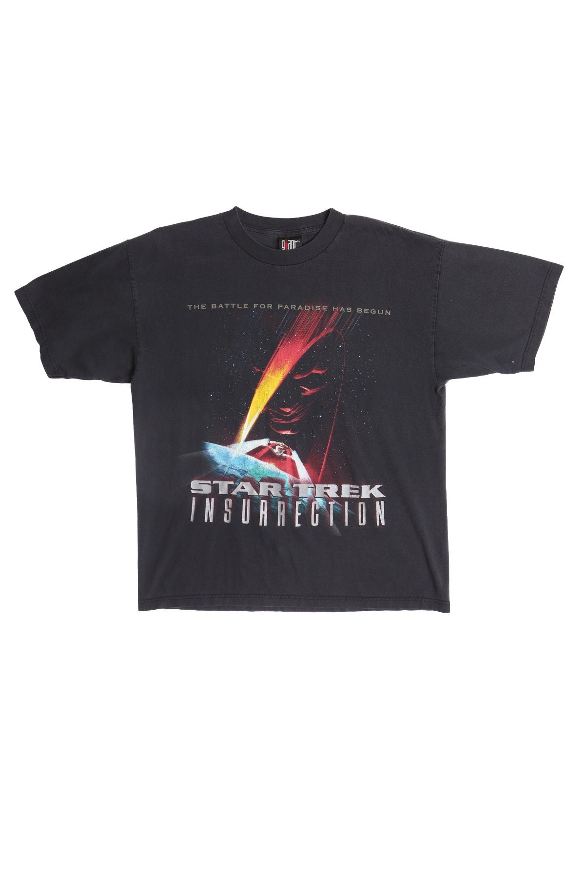 Star Trek Insurrection Black Graphic T-shirt  - The Battle For Paradise has Begun