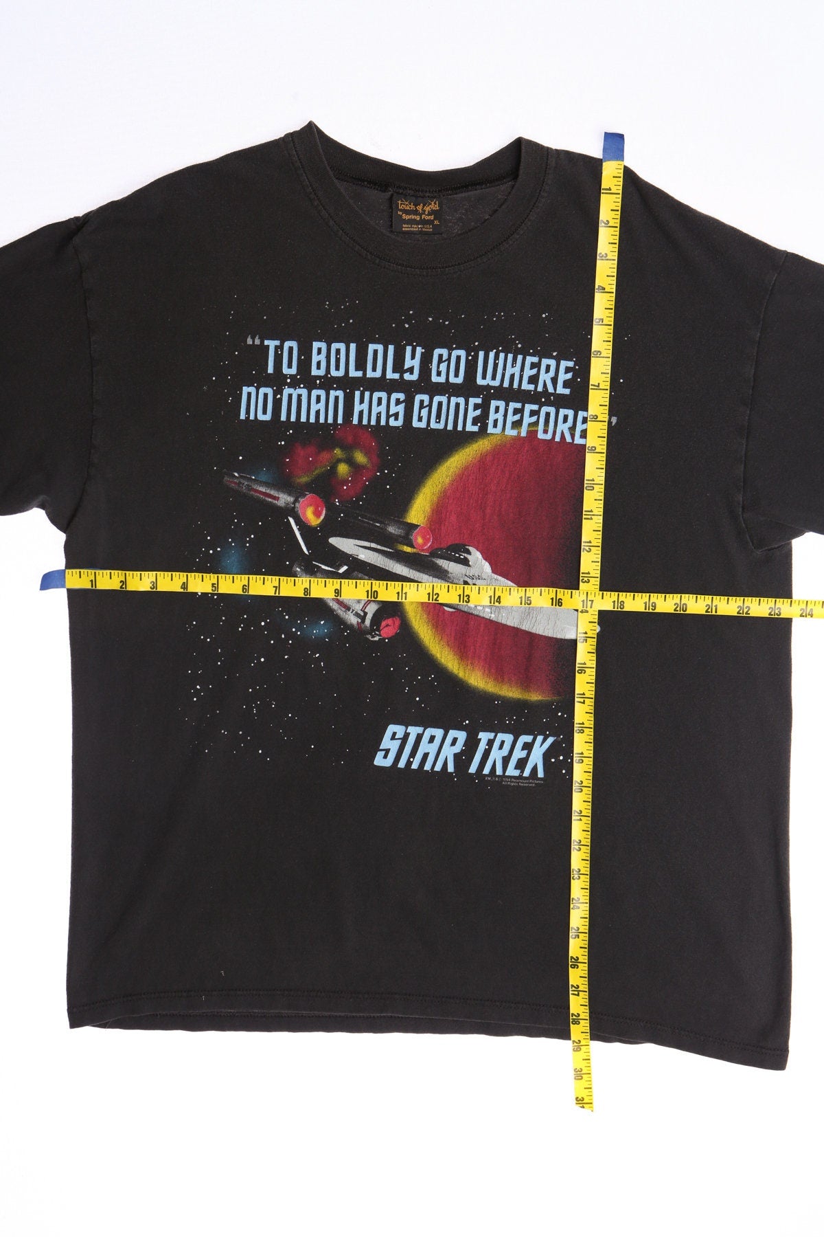 Stark Trek Black Graphic T-shirt