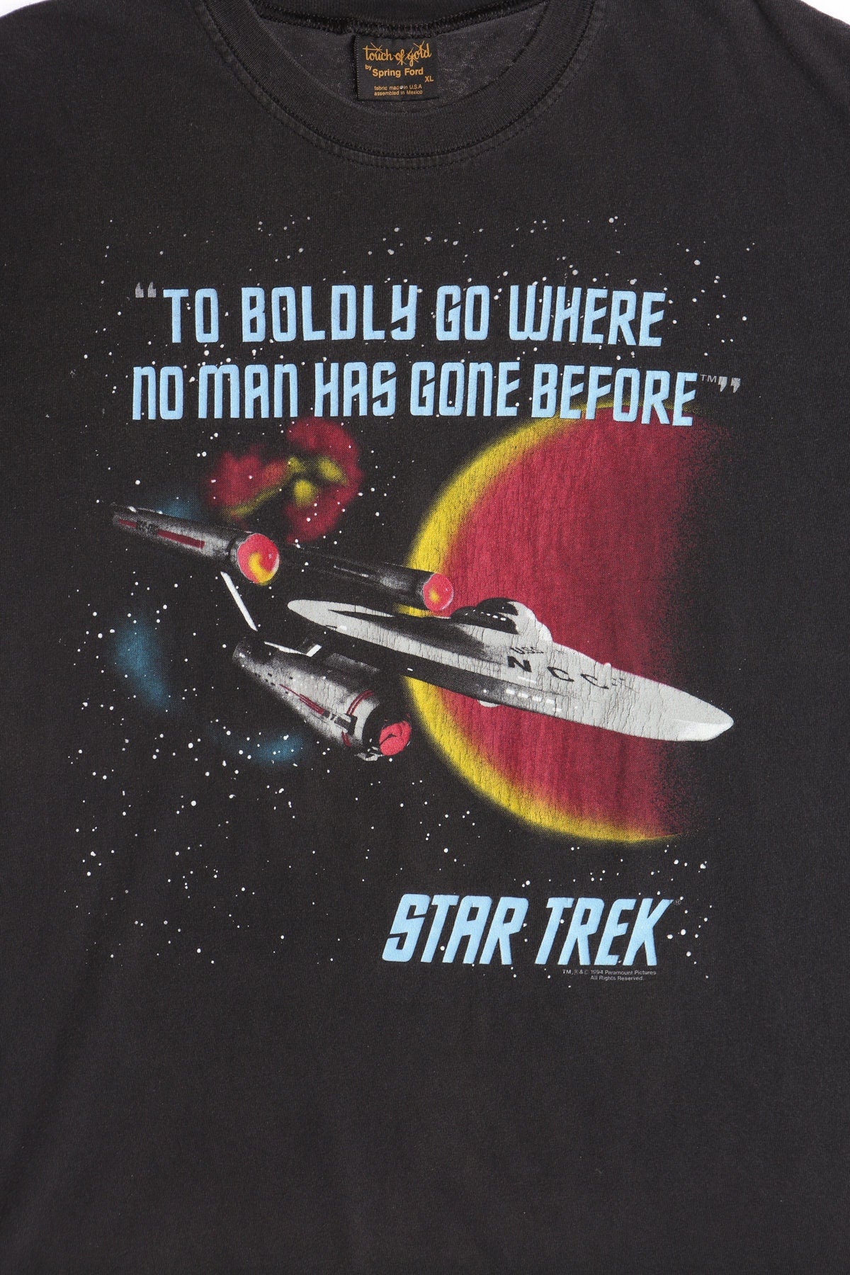 Stark Trek Black Graphic T-shirt