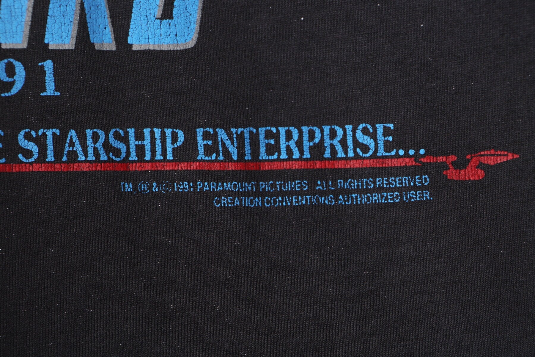 Star Trek 25 Year Anniversary Black Graphic T-shirt