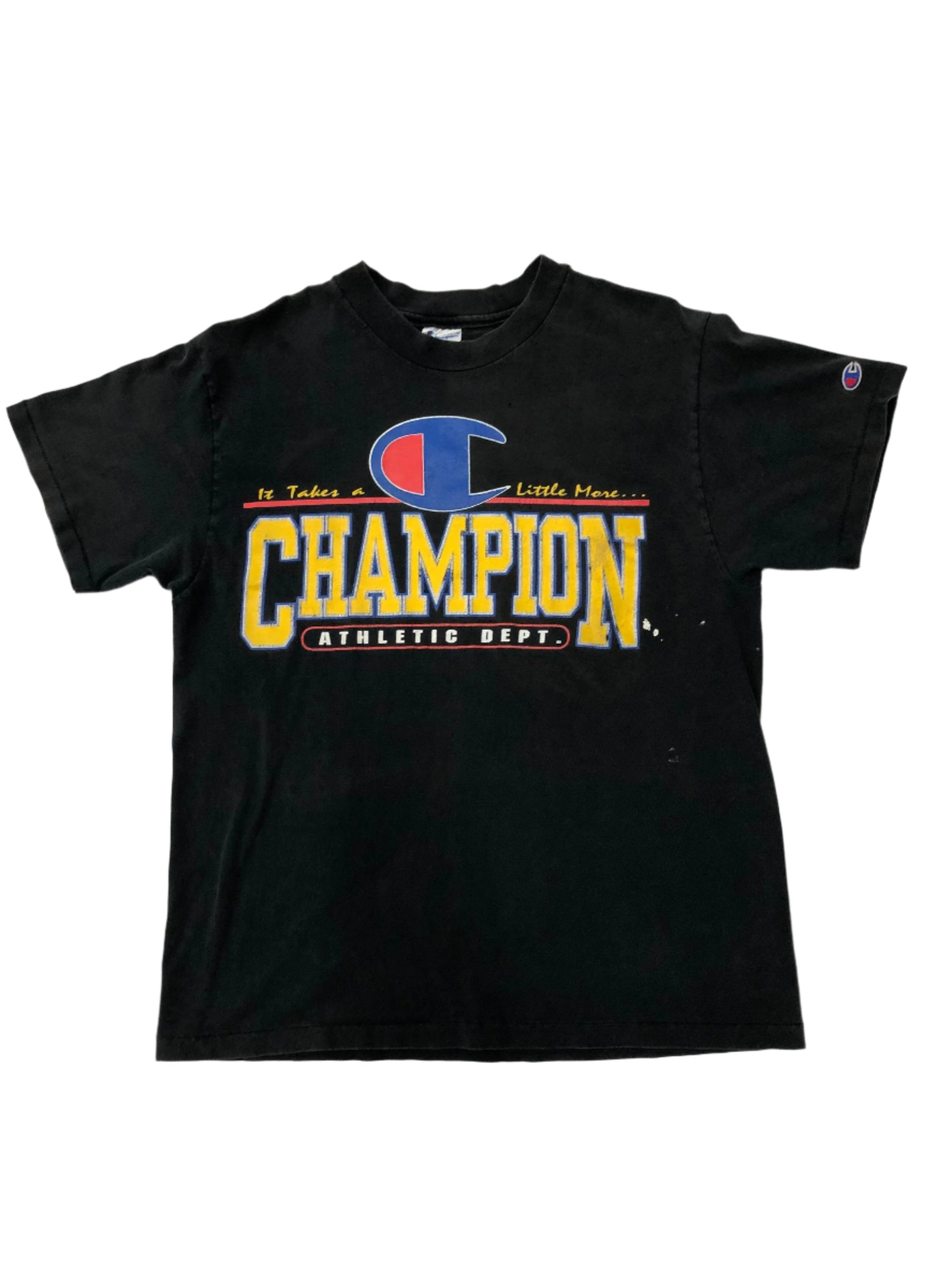 Vintage Yellow Lettered Champion T-Shirt