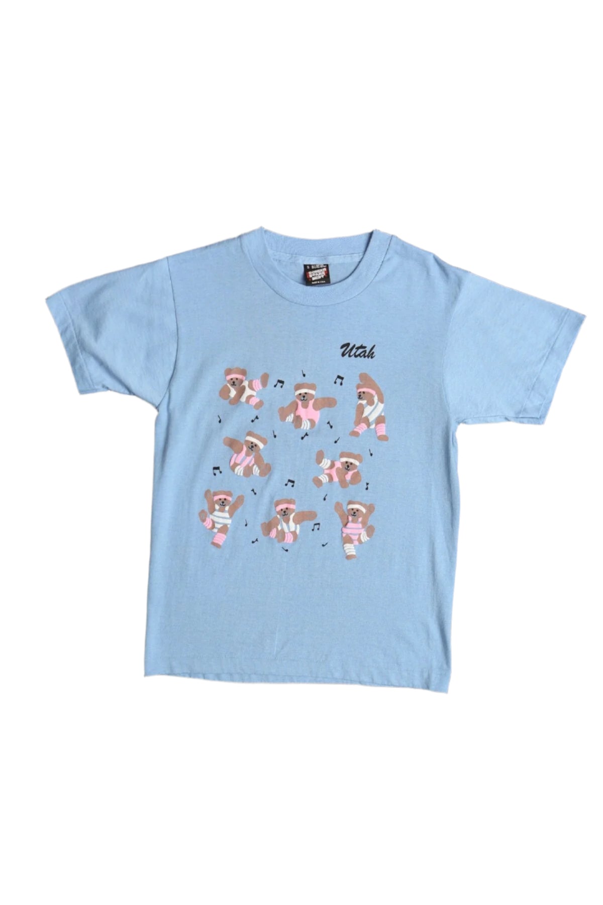 Vintage Utah Aerobics Teddy Bear T-Shirt