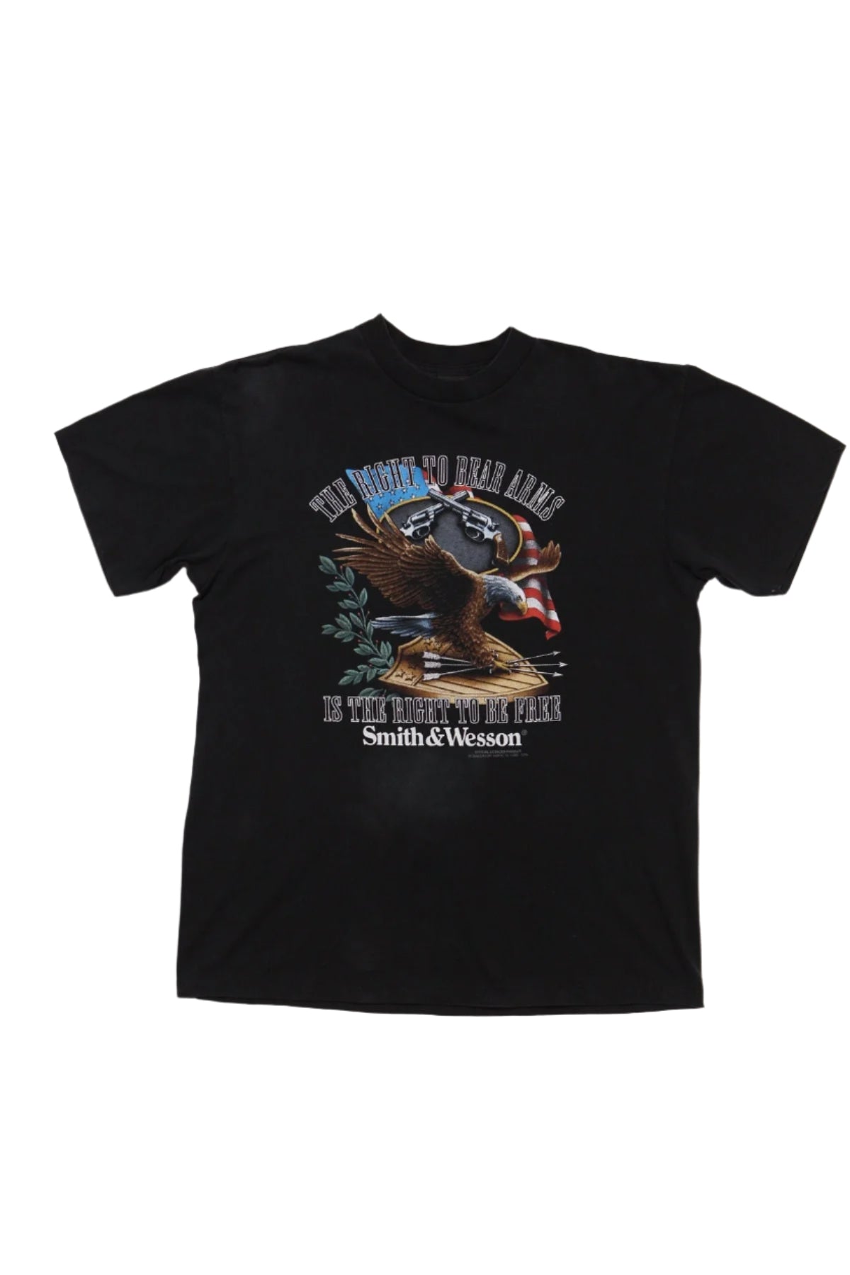 Vintage 3D Emblem Smith and Wesson T-Shirt