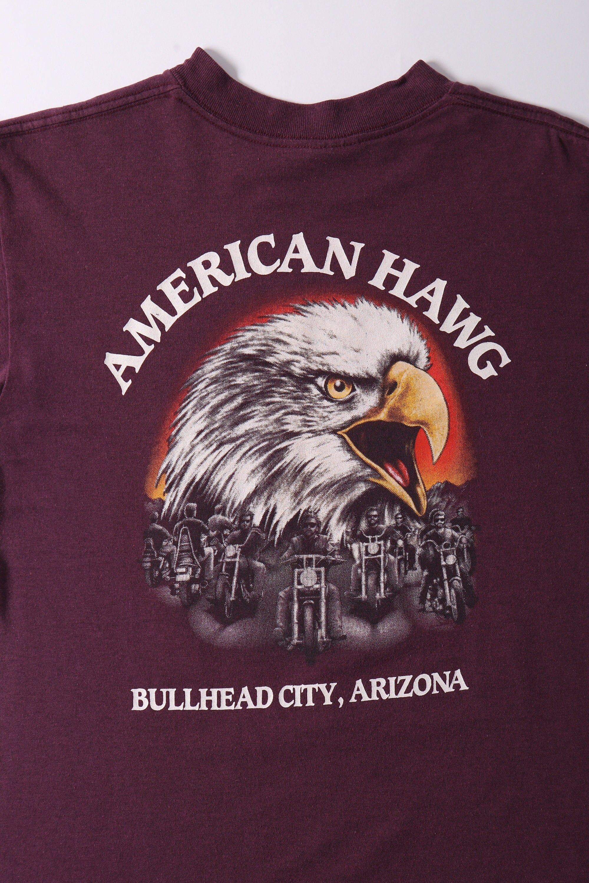 Vintage 3D Emblem "American Biker" T-Shirt