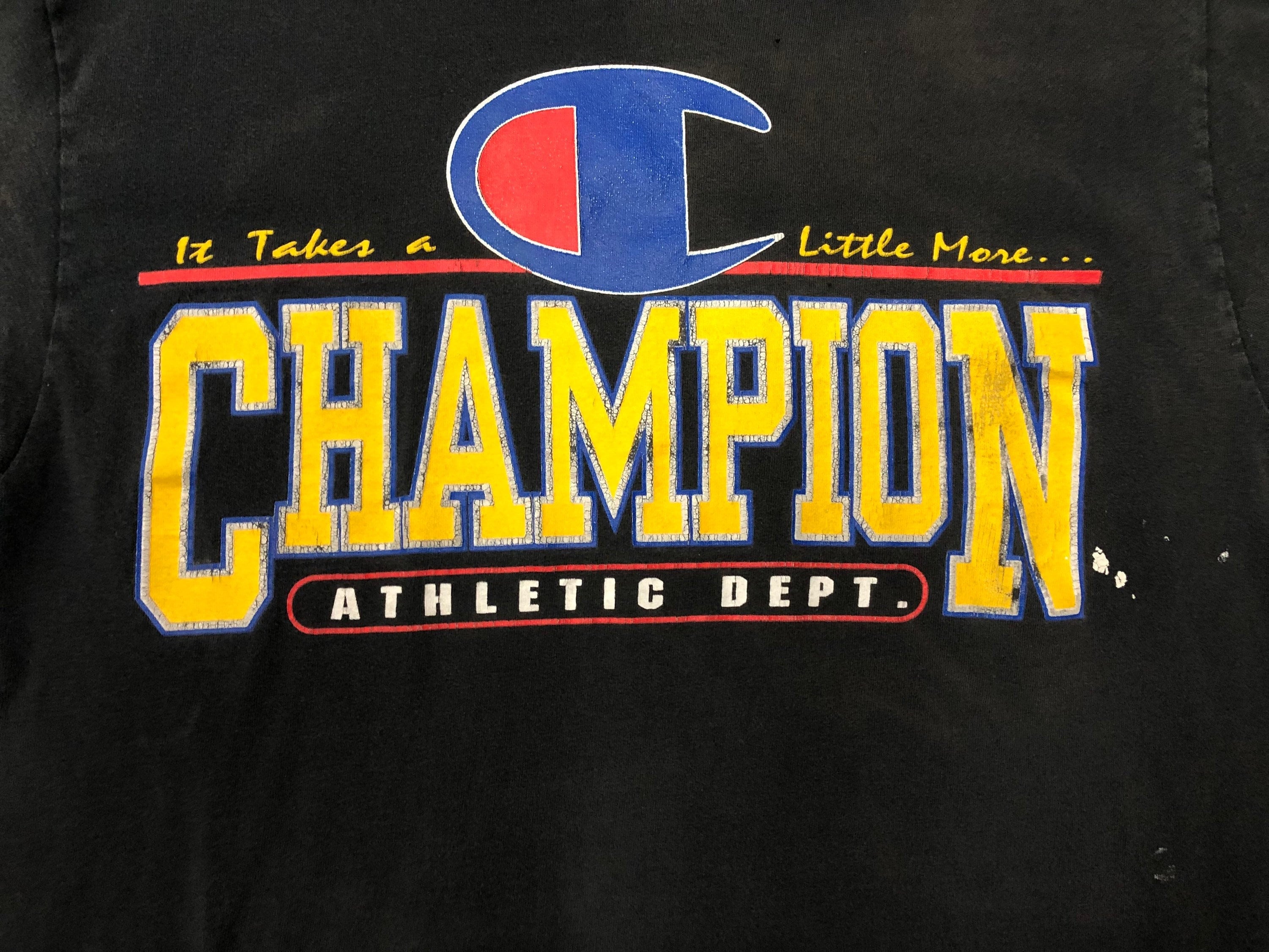 Vintage Yellow Lettered Champion T-Shirt